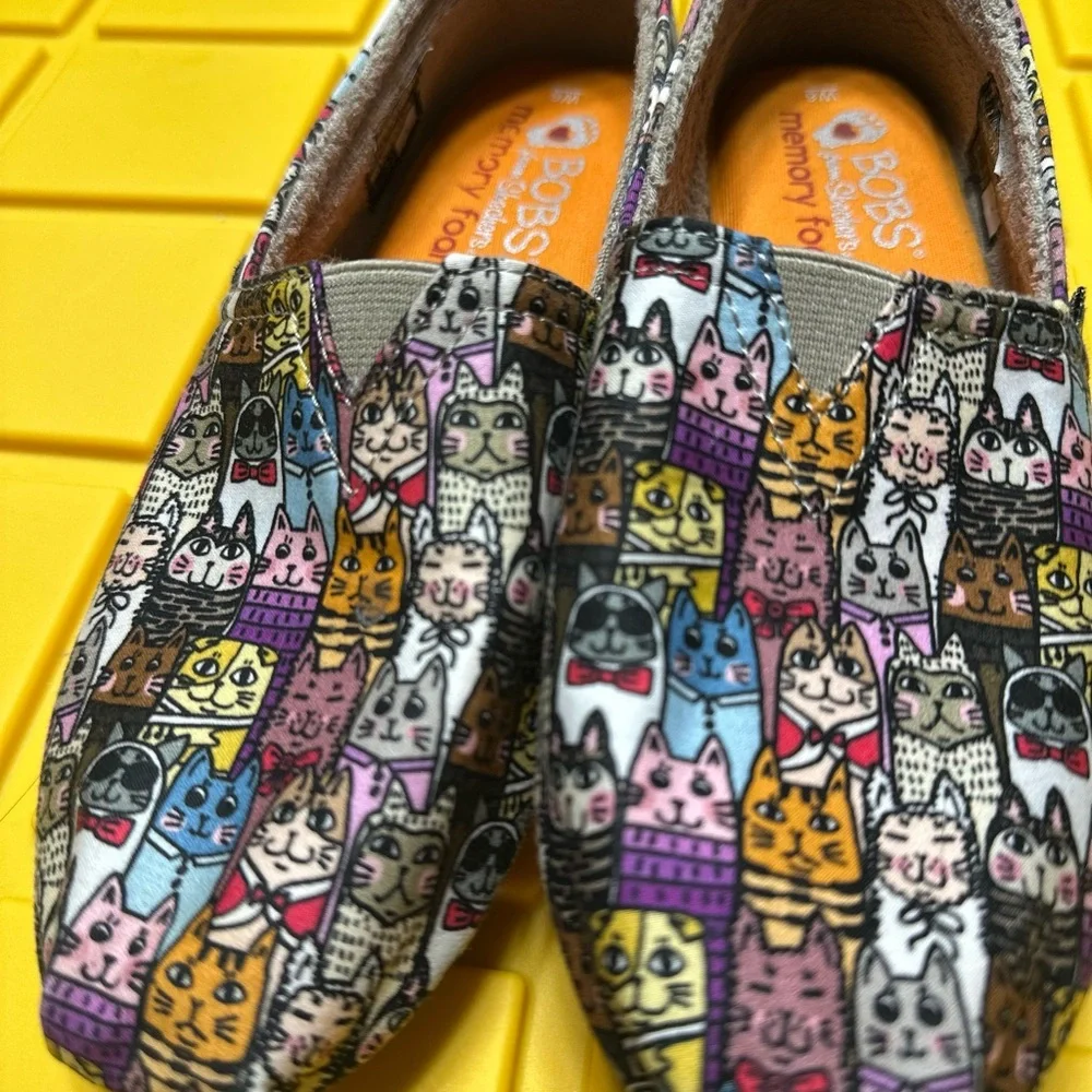 Skechers Orange and Purple Moccasins with Playful Design